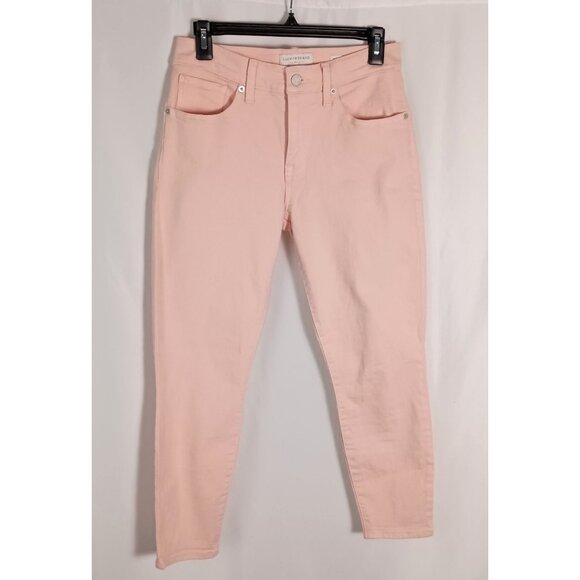 Lucky Brand Ava Mid Rise Crop Jeans Pink Women’s Size 6/28 Stretch Denim - Picture 1 of 8